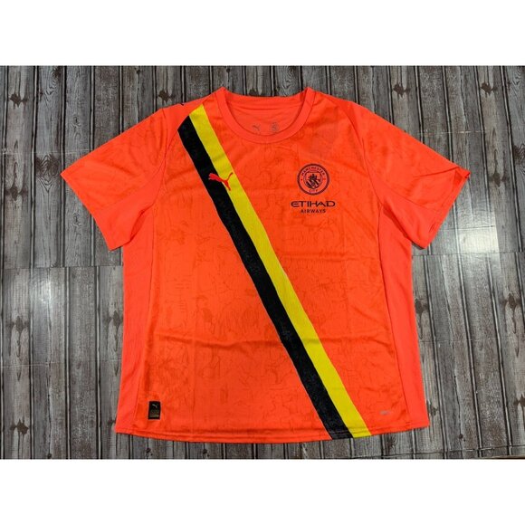 Puma KIDSUPER x Manchester City Jersey size 2XL NWT color orange